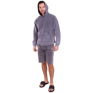 Seaspice Charcoal Cotton Hoodie