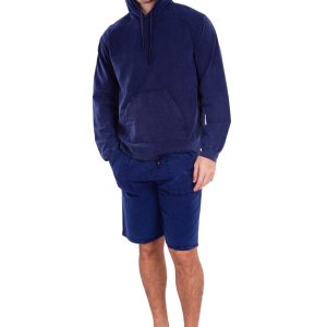 Seaspice Navy Cotton Hoodie
