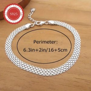 S925 Sterling Silver Chain Bracelet